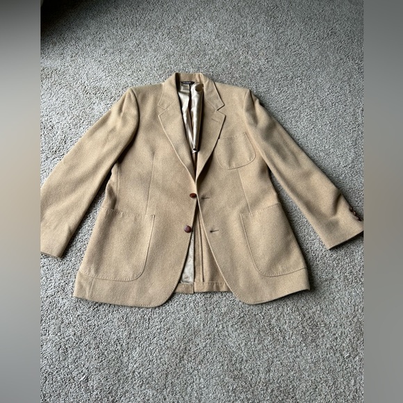 Men’s Bill Blass for Belk 💯 Camel hair blazer. Beautiful Vintage condition! - Picture 10 of 16